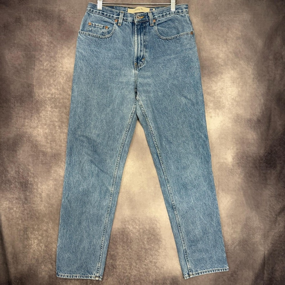 Vintage 2000s Gap Easy Fit Jeans Men's 30x30 Blue Denim‎ Straight Leg